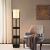 Lampa de podea Rotherham 135 x 21 x 21 cm 1 x E27 max 20W cu raft depozitare [lux.pro] HausGarden Leisure