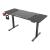 Birou inaltime reglabila Stryn 140x60cm aluminiu negru [pro.tec] HausGarden Leisure