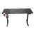 Birou inaltime reglabila Stryn 140x60cm aluminiu negru [pro.tec] HausGarden Leisure