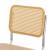 Set 2 bucati scaune, en.casa, Gamvik, 83 x 50 x 54 cm, piele sintetica, ratan, metal, maro, culoarea cromului, cu suprafata sezut capitonata HausGarden Leisure