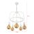 Lampa suspendata, lux.pro, PXTA-8170 Llandudno, 5 x E27, max 60W, 78 x 43 x 43 cm, metal, alb HausGarden Leisure