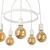 Lampa suspendata, lux.pro, PXTA-8170 Llandudno, 5 x E27, max 60W, 78 x 43 x 43 cm, metal, alb HausGarden Leisure