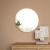 Oglinda de perete, en.casa, PXIT-0229 Ordona, 40 cm, aluminiu, auriu, forma rotunda HausGarden Leisure