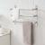Suport prosoape, neu.haus, PXMS-0103 Harjavalta, 32 x 40 x 12,5 cm, otel, crom, montabil pe perete HausGarden Leisure