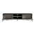 Comoda TV Lempaala 39x160x35cm cu 2 rafturi efect beton/negru [en.casa] HausGarden Leisure