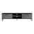 Comoda TV Lempaala 39x160x35cm cu 2 rafturi efect beton/negru [en.casa] HausGarden Leisure