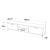 Comoda TV Lempaala 39x160x35cm cu 2 rafturi efect beton/negru [en.casa] HausGarden Leisure