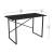Schreibtisch Tjeldsund 120x60x75cm Marmor, schwarz [en.casa] HausGarden Leisure