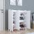 Comoda Sirdal 103,5x90x30cm alb cu 3 usi [en.casa] HausGarden Leisure