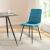 Set 2 scaune bucatarie Lexnitz turcoaz negru [en.casa] HausGarden Leisure