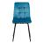 Set 2 scaune bucatarie Lexnitz turcoaz negru [en.casa] HausGarden Leisure