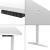 Birou cu inaltime reglabila Kento 140x60x73-118cm alb [pro.tec] HausGarden Leisure