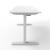 Birou cu inaltime reglabila Kento 140x60x73-118cm alb [pro.tec] HausGarden Leisure