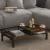 Masuta cafea Ibestad 90x50x28cm negru/stejar rustic [en.casa] HausGarden Leisure