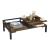 Masuta cafea Ibestad 90x50x28cm negru/stejar rustic [en.casa] HausGarden Leisure