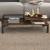 Masuta cafea Ibestad 90x50x28cm negru/stejar rustic [en.casa] HausGarden Leisure