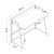 Birou pliabil Ringerike 104,5x53x85,5cm negru/efect lemn nuc [en.casa] HausGarden Leisure