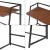 Birou pliabil Ringerike 104,5x53x85,5cm negru/efect lemn nuc [en.casa] HausGarden Leisure