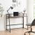 Birou pliabil Ringerike 104,5x53x85,5cm negru/efect lemn nuc [en.casa] HausGarden Leisure