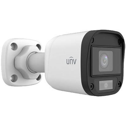 Cameră de supraveghere analogică, 5 Megapixeli, lentila 2.8mm, Lumină albă 20m, IP67, ColourHunter - UNV UAC-B115-F28-W SafetyGuard Surveillance