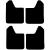 Set 4 Aparatori Noroi SPORT din cauciuc pentru autoturisme, universale,  model Blank, dimensiune 30 x 23cm FAVLine Selection