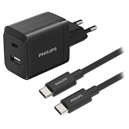 INCARCATOR RETEA DUAL USB-A USB-C 45W PHILIPS EuroGoods Quality