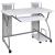 Birou de computer, alb, 110x52x88,5 cm, lemn prelucrat GartenMobel Dekor