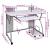 Birou de computer, alb, 110x52x88,5 cm, lemn prelucrat GartenMobel Dekor