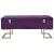 Banchetă cu un compartiment de depozitare violet 105cm catifea GartenMobel Dekor