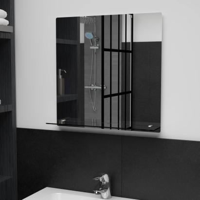 Oglindă de perete cu raft, 50 x 50 cm, sticlă securizată GartenMobel Dekor