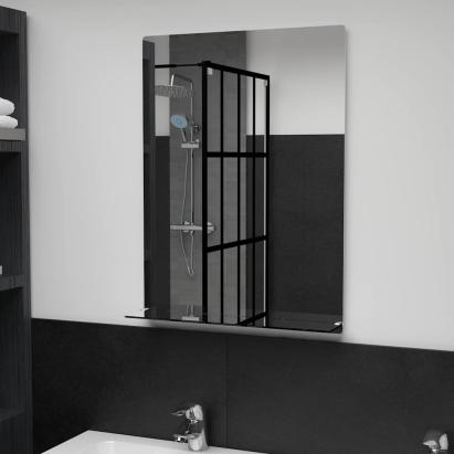 Oglindă de perete cu raft, 50 x 70 cm, sticlă securizată GartenMobel Dekor