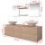 Set de mobilier de baie cu 7 piese și chiuvete incluse, bej GartenMobel Dekor