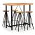 Set mobilier bar, 5 piese, lemn masiv acacia și lemn reciclat GartenMobel Dekor