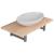 Set mobilier de baie din două piese, stejar, ceramică GartenMobel Dekor