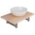 Set mobilier de baie din două piese, stejar, ceramică GartenMobel Dekor