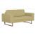 Canapea cu 2 locuri, verde, material textil GartenMobel Dekor