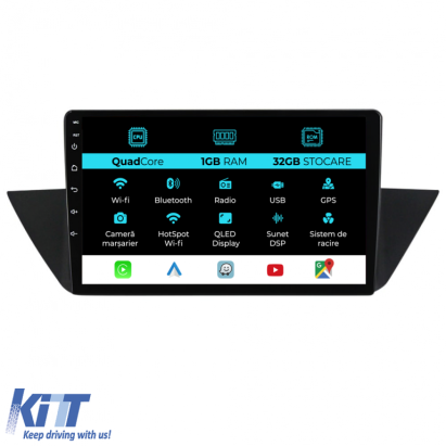 Navigatie Dedicata BMW X1 E84 (2009-2015),10Inch, 1Gb Ram, 32Gb Stocare, Carplay Performance AutoTuning
