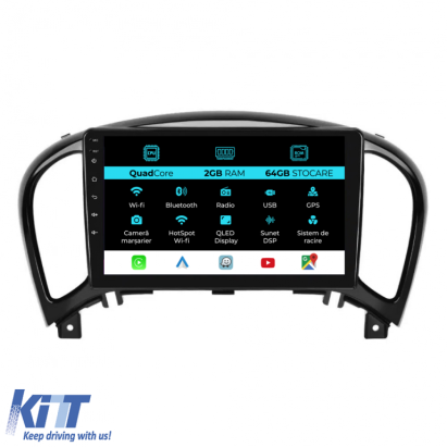 Navigatie Dedicata Nissan Juke (2010-2017), 9Inch, 2Gb Ram, 64Gb Stocare, Carplay Performance AutoTuning