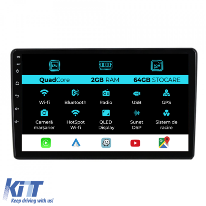 Navigatie Dedicata Volkswagen Beetle (2012 - 2018) 9 Inch, 2Gb Ram, 64Gb stocare, Carplay Performance AutoTuning
