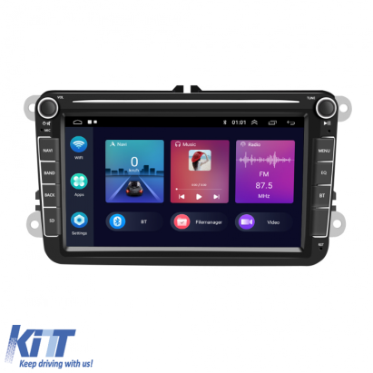 Navigatie Dedicata Skoda, 8Inch,2Gb Ram, 64Gb stocare, Carplay si Android Auto Performance AutoTuning