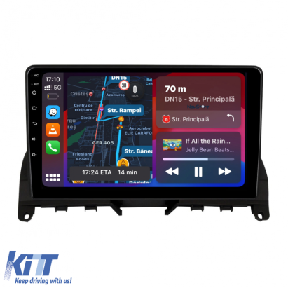 Navigatie Dedicata Mercedes Benz C-Class W204 S204 (2006 - 2013), 9Inch, 4Gb Ram, 64Gb Stocare, Carplay Performance AutoTuning