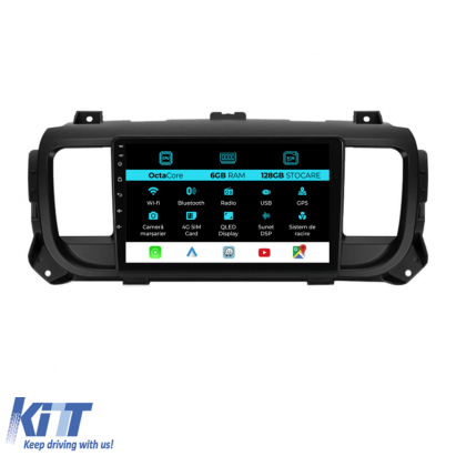 Navigatie Dedicata Peugeot Expert   Citroen Jumpy 3 (2016-2021), 9Inch, 6Gb Ram, 128Gb Stocare, Carplay Performance AutoTuning