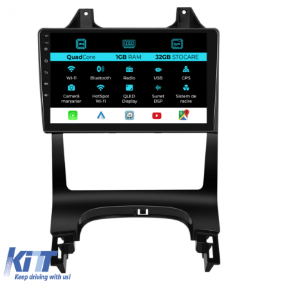 Navigatie Dedicata Peugeot 5008 3008 (2009-2016), 9Inch, 1Gb Ram, 32Gb Stocare, Carplay Performance AutoTuning