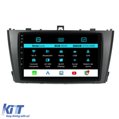 Navigatie Dedicata Toyota Avensis (2008-2015), 9Inch, 8Gb Ram, 256Gb Stocare, Carplay Performance AutoTuning