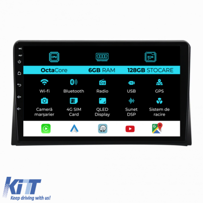 Navigatie Dedicata Volkswagen Transporter Multivan (2013-2015), 9Inch, 6Gb Ram, 128Gb Stocare, Carplay Performance AutoTuning