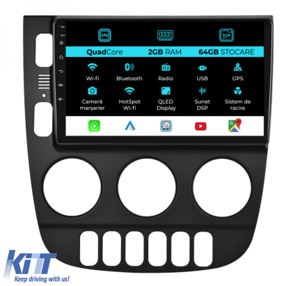 Navigatie Dedicata Mercedes ML W163 (1998-2005), 9Inch, 2Gb Ram, 64Gb Stocare, Carplay Performance AutoTuning