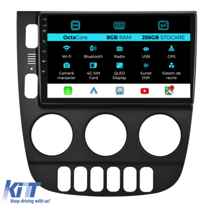 Navigatie Dedicata Mercedes ML W163 (1998-2005), 9Inch, 8Gb Ram, 256Gb Stocare, Carplay Performance AutoTuning
