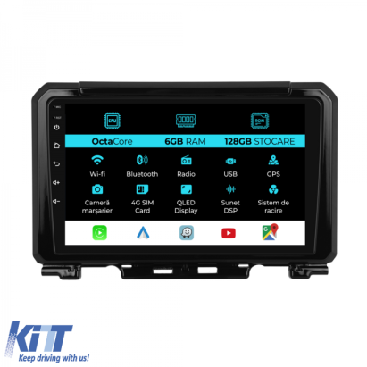 Navigatie Dedicata Suzuki Jimny (2018-2023), 9Inch, 6Gb Ram, 128Gb Stocare, Carplay Performance AutoTuning
