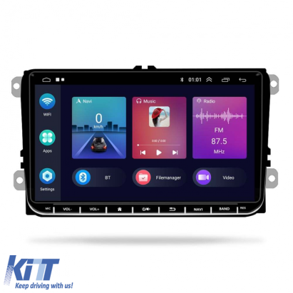 Navigatie Dedicata Volkswagen,QuadCore, 9Inch, 4Gb Ram, 64Gb stocare, Apple Carplay Android Auto Performance AutoTuning