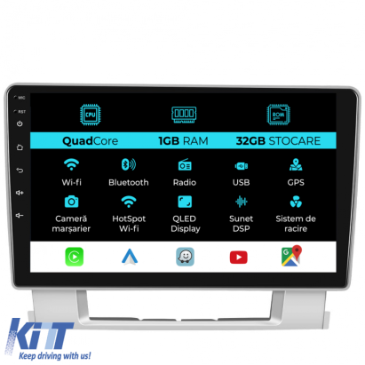 Navigatie Dedicata Opel Astra J (2010 - 2015), 9Inch, 1Gb Ram, 32Gb Stocare, Carplay Performance AutoTuning